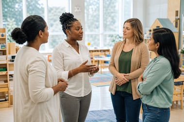Leadership Discussion in Preschool Classroom